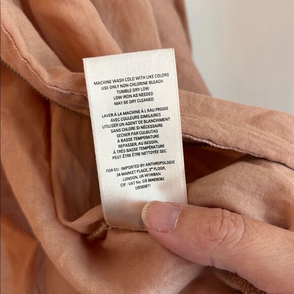 Anthropologie HEI HEI Hilltop Lightweight Size M Rose Cotton Bomber Jacket Women - Picture 7 of 8